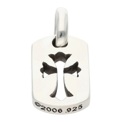 Chrome Hearts Tiny Cutout Cross Dog Tag 925 Size ONE SIZE