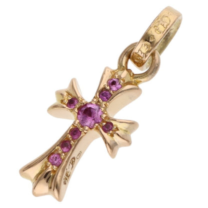 Chrome Hearts 22K Babyfat Pave Pink Sapphire Charm