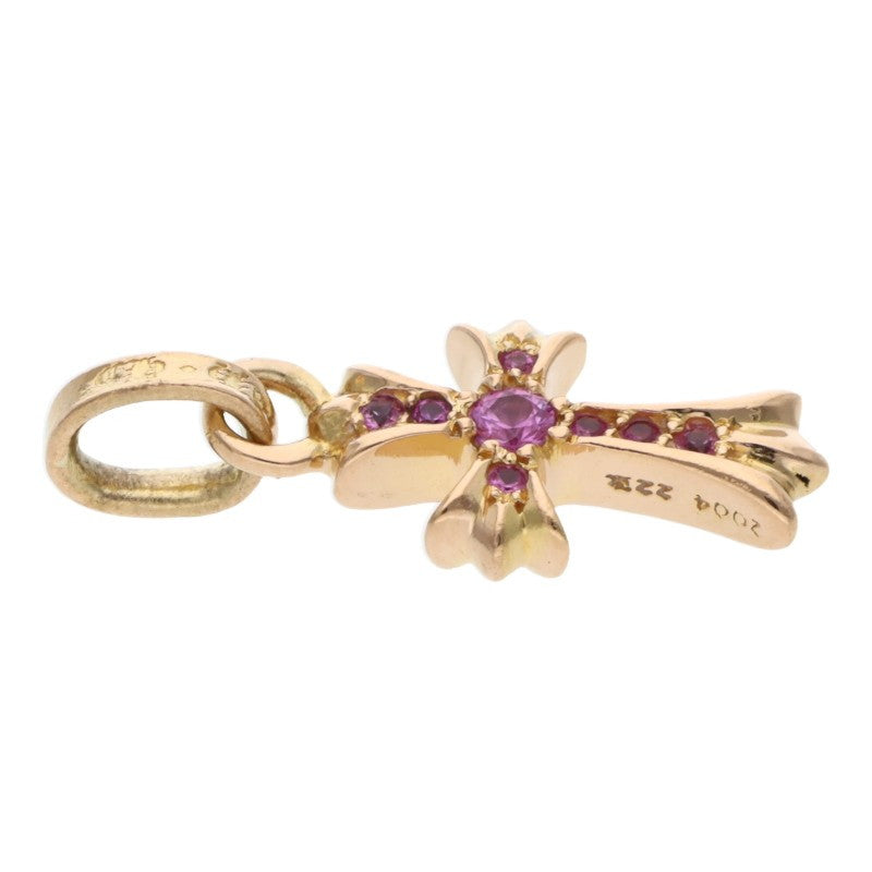 Chrome Hearts 22K Babyfat Pave Pink Sapphire Charm
