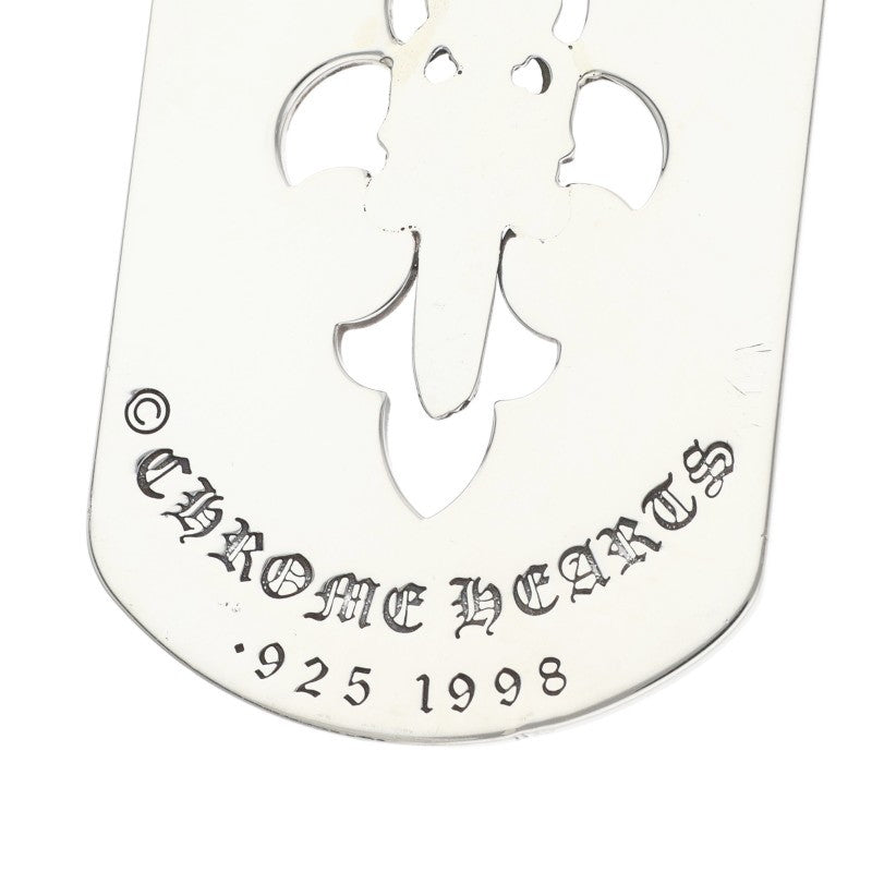Chrome Hearts Fleur Dagger Large Dog Tag 925 Size ONE SIZE