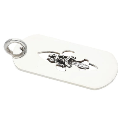 Chrome Hearts Fleur Dagger Large Dog Tag 925 Size ONE SIZE