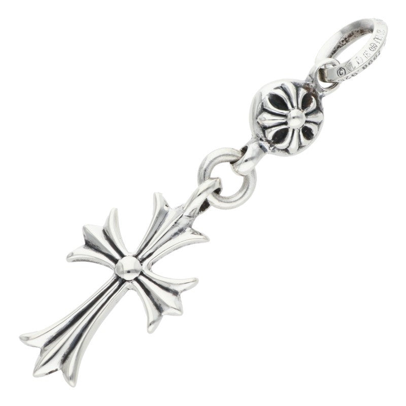 Chrome Hearts 1 Ball Tiny CH Cross Charm 925 Size ONE Silver