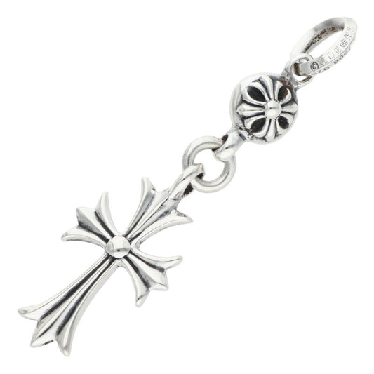 Chrome Hearts 1 Ball Tiny CH Cross Charm 925 Size ONE Silver