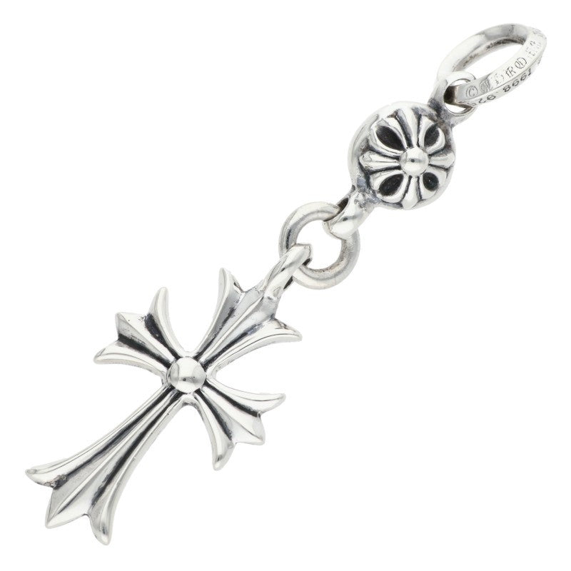 Chrome Hearts 1 Ball Tiny CH Cross Charm 925 Size ONE Silver