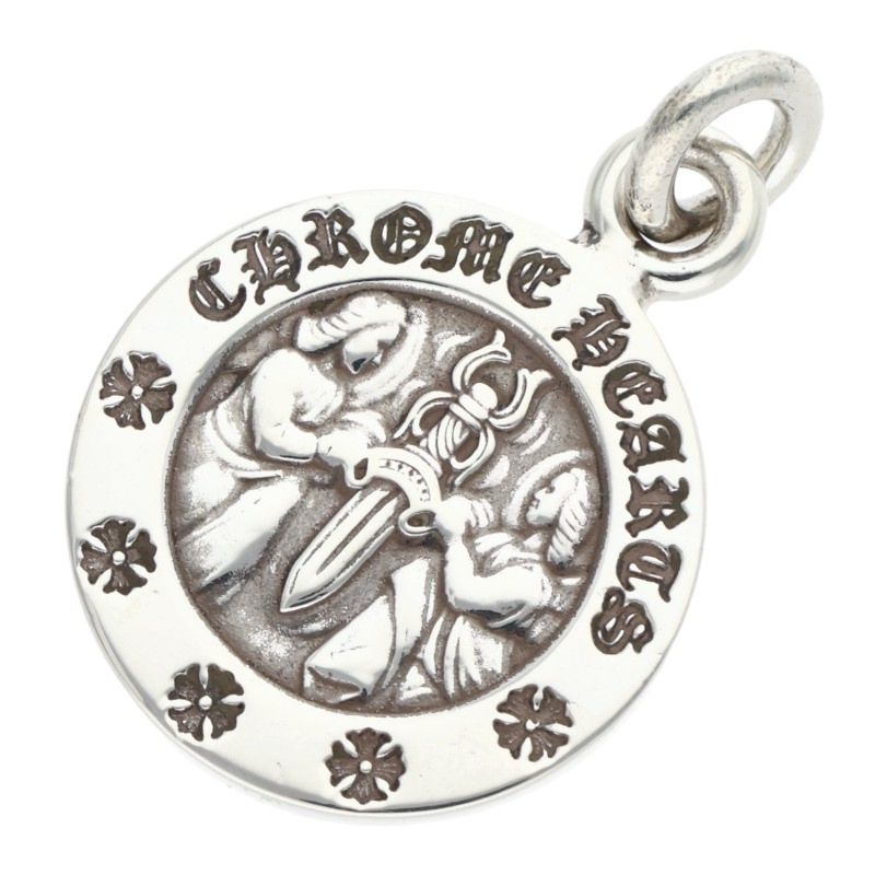 Chrome Hearts Angel Medal V2 Charm 925 Silver Size ONE SIZE
