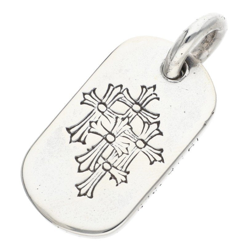 Chrome Hearts Small Dog Tag Silver Pendant Size ONE SIZE