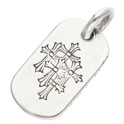 Chrome Hearts Small Dog Tag Silver Pendant Size ONE SIZE