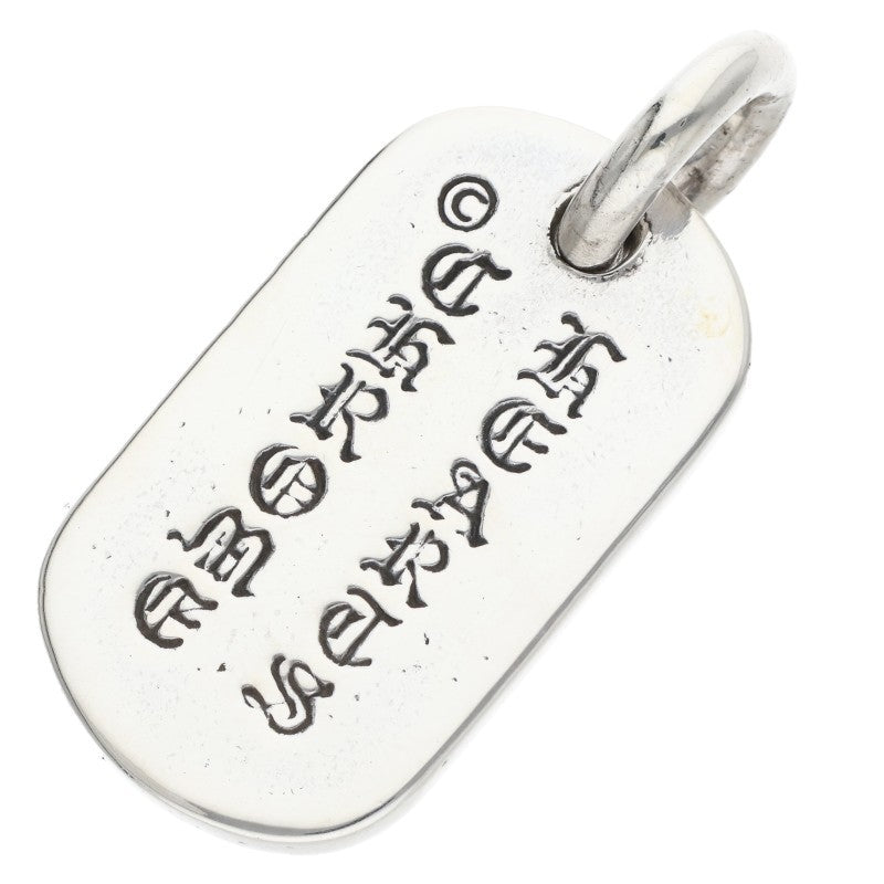 Chrome Hearts Small Dog Tag Silver Pendant Size ONE SIZE