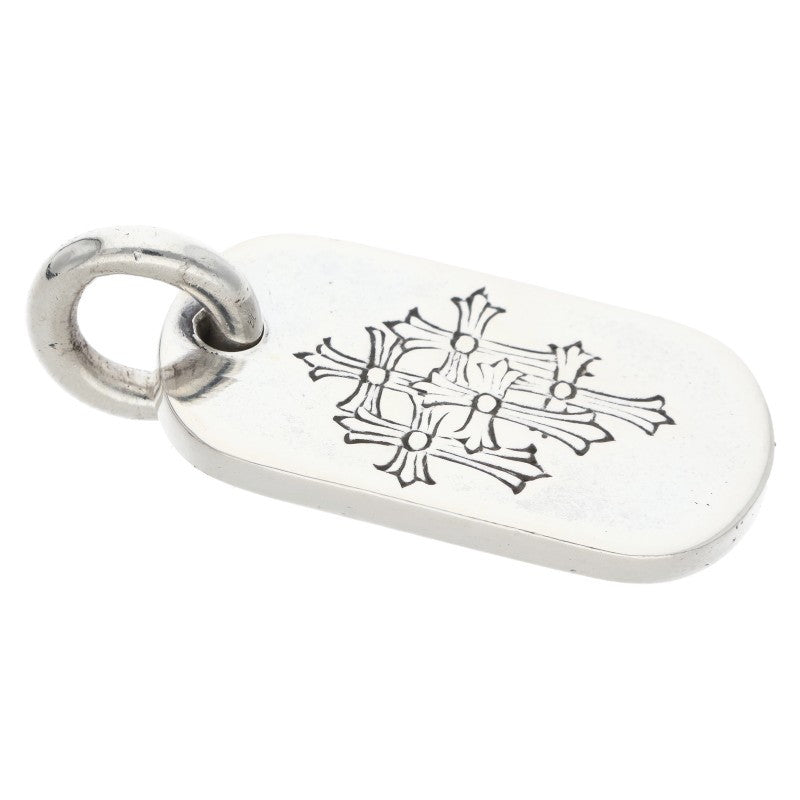 Chrome Hearts Small Dog Tag Silver Pendant Size ONE SIZE