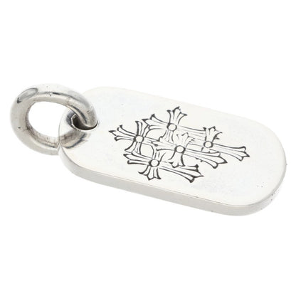 Chrome Hearts Small Dog Tag Silver Pendant Size ONE SIZE