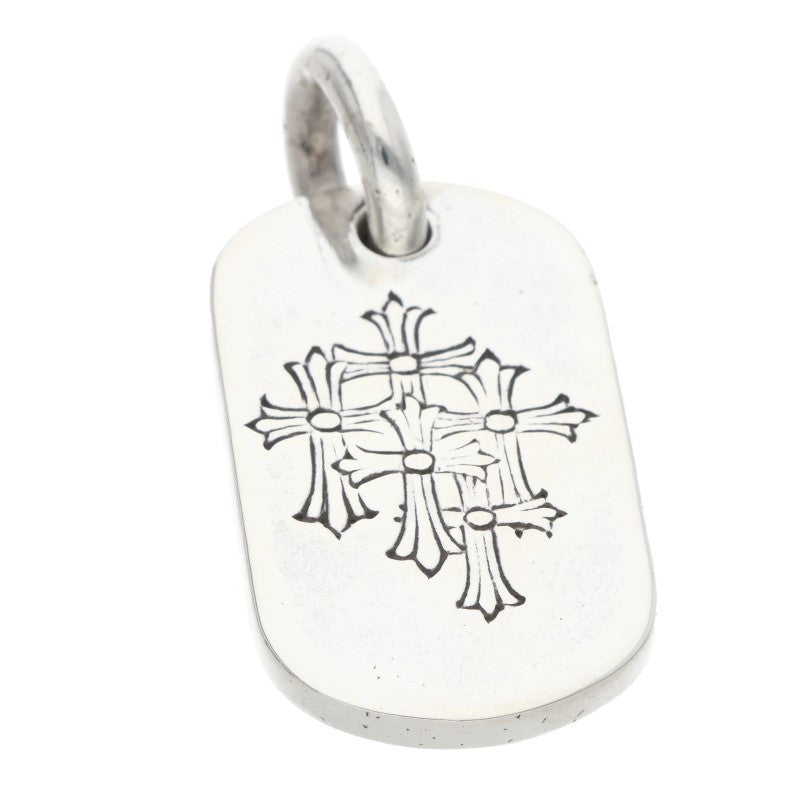 Chrome Hearts Small Dog Tag Silver Pendant Size ONE SIZE
