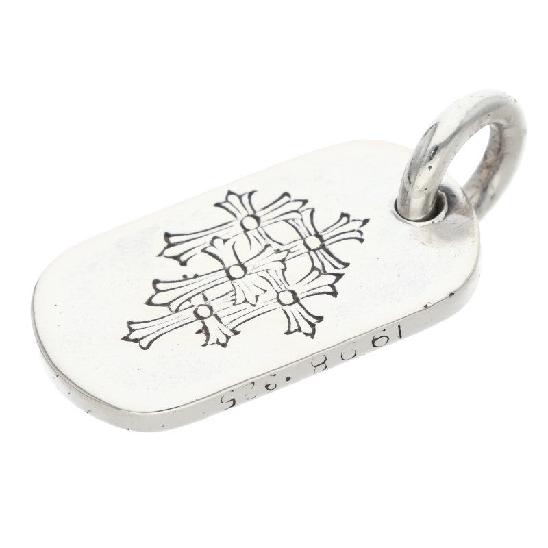 Chrome Hearts Small Dog Tag Silver Pendant Size ONE SIZE