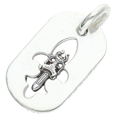 Chrome Hearts Fleurdagger Dog Tag Silver Size ONE SIZE
