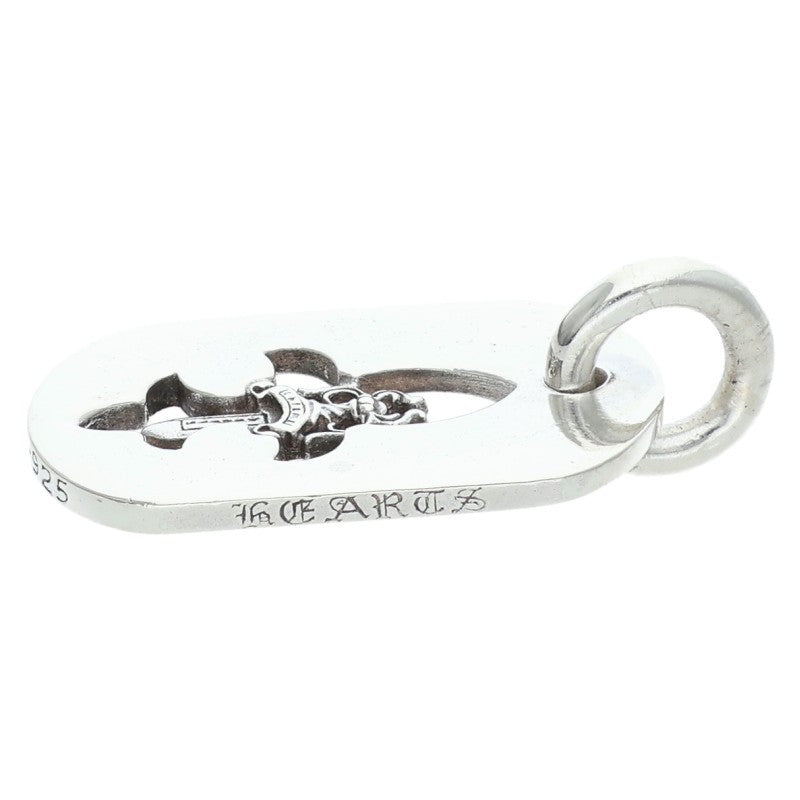 Chrome Hearts Fleurdagger Dog Tag Silver Size ONE SIZE