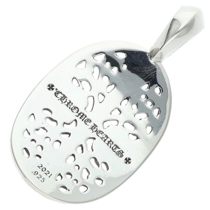 Chrome Hearts CLSC OVAL P DMND Silver Pendant Size ONE SIZE