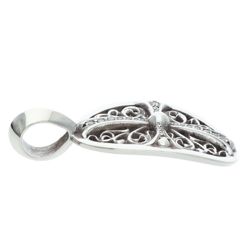 Chrome Hearts CLSC OVAL P DMND Silver Pendant Size ONE SIZE