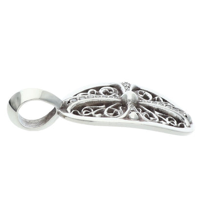 Chrome Hearts CLSC OVAL P DMND Silver Pendant Size ONE SIZE