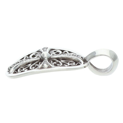 Chrome Hearts CLSC OVAL P DMND Silver Pendant Size ONE SIZE