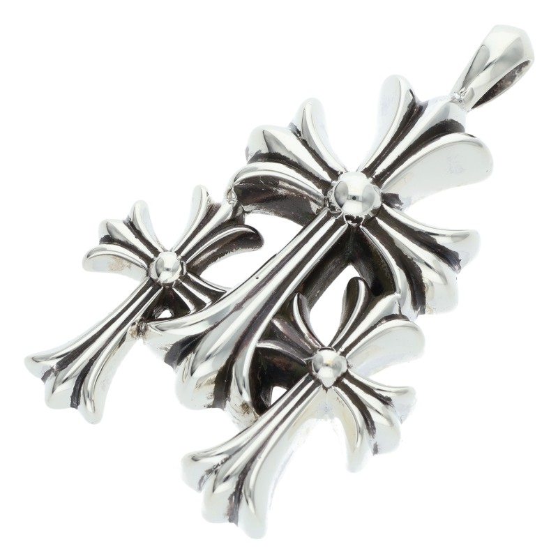 Chrome Hearts 3 CH CRS SML Silver Pendant Size ONE SIZE