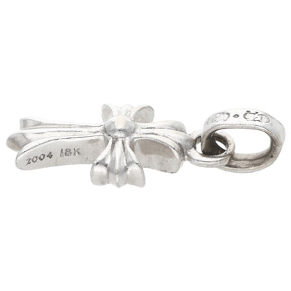 Chrome Hearts 18KWG Baby Fat Cross Pave Size ONE SIZE