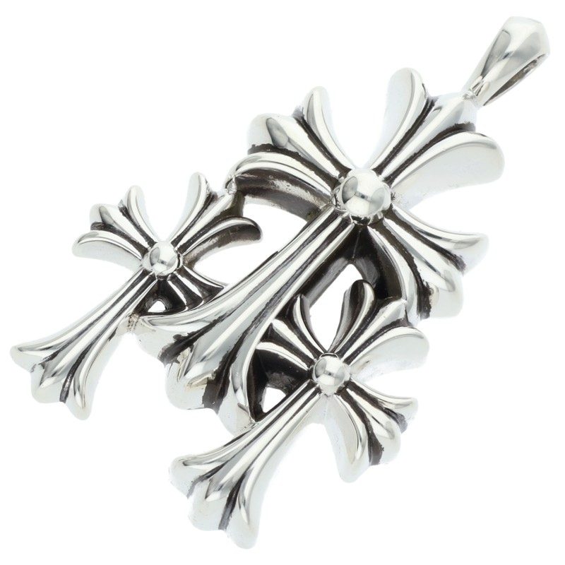 Chrome Hearts 3 CH CRS SML Silver Pendant Size ONE SIZE