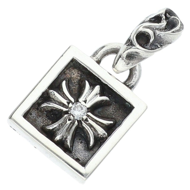 Chrome Hearts Framed CH Plus 1DIA Silver Charm Size ONE SIZE