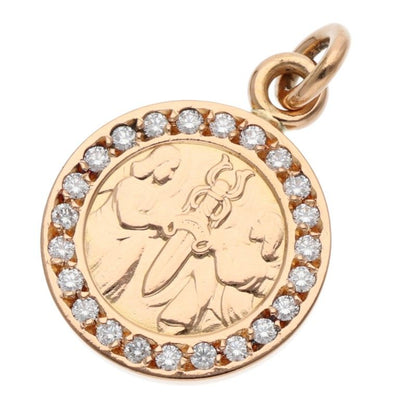 Chrome Hearts 22K Angel Medal Pave Diamond Size ONE Multi