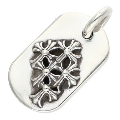 Chrome Hearts Raised Dog Tag Charm 925 Silver Size ONE SIZE