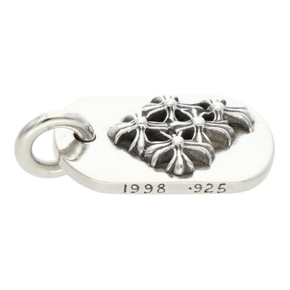 Chrome Hearts Raised Dog Tag Charm 925 Silver Size ONE SIZE