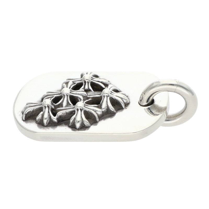 Chrome Hearts Raised Dog Tag Charm 925 Silver Size ONE SIZE