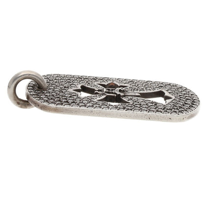 Chrome Hearts Large Dog Tag Pave Diamond