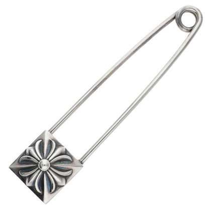 Chrome Hearts XL Safety Pin Silver Necklace Size ONE SIZE