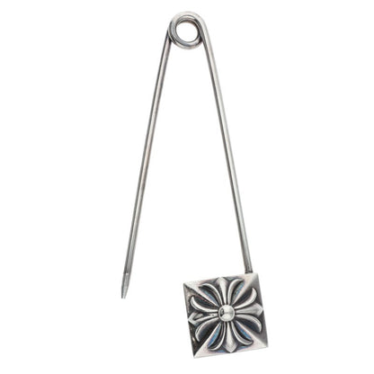 Chrome Hearts XL Safety Pin Silver Necklace Size ONE SIZE