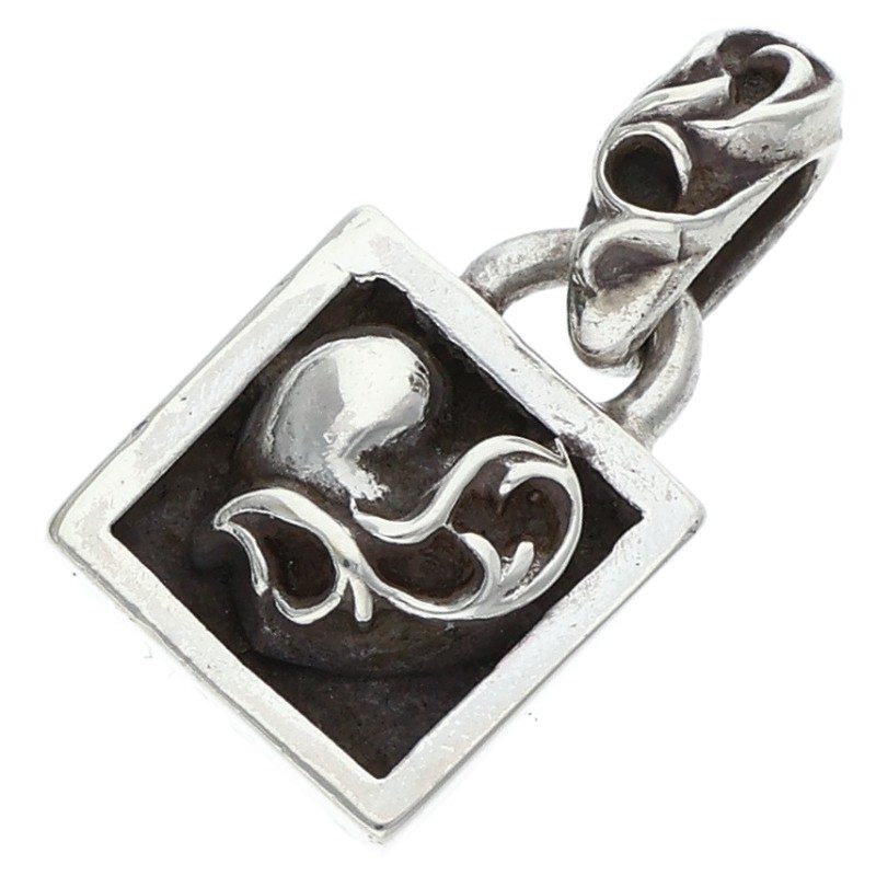 Chrome Hearts Framed Heart Silver Necklace Top Size ONE SIZE
