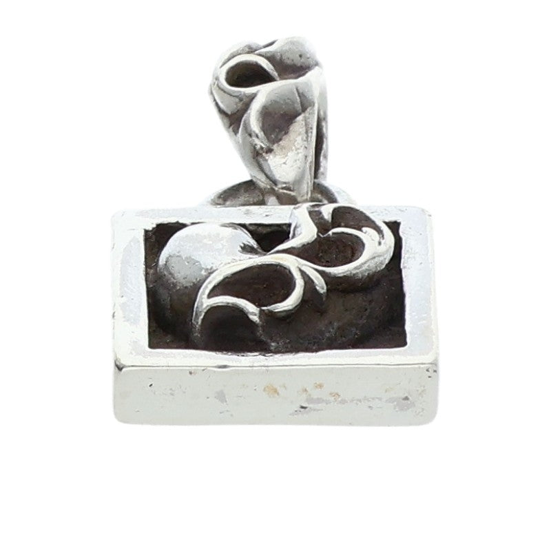 Chrome Hearts Framed Heart Silver Necklace Top Size ONE SIZE