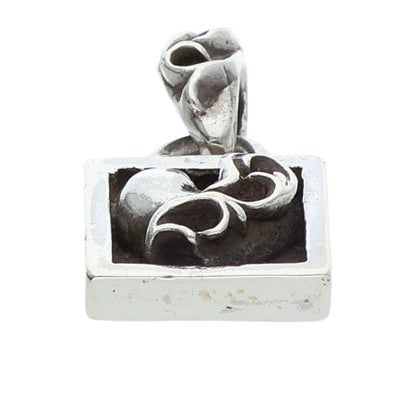 Chrome Hearts Framed Heart Silver Necklace Top Size ONE SIZE
