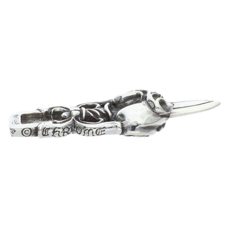 Chrome Hearts Dagger Heart Pendant Silver Size ONE SIZE