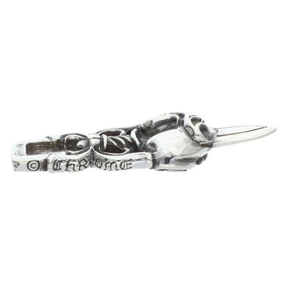 Chrome Hearts Dagger Heart Pendant Silver Size ONE SIZE