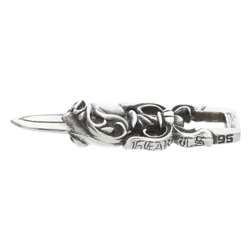 Chrome Hearts Dagger Heart Pendant Silver Size ONE SIZE