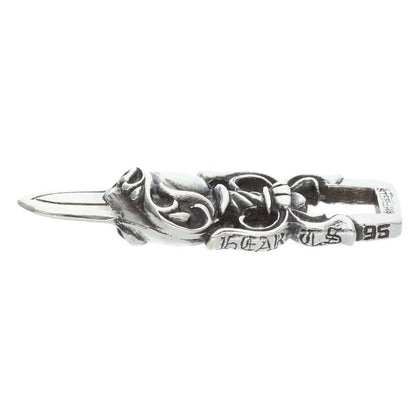 Chrome Hearts Dagger Heart Pendant Silver Size ONE SIZE