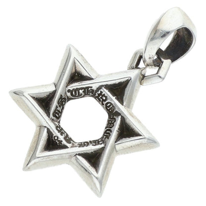 Chrome Hearts Star of David Pendant Silver Size ONE SIZE