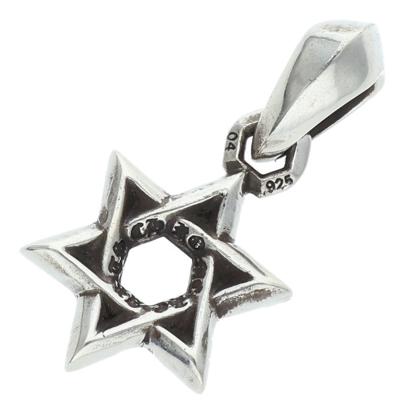 Chrome Hearts Star of David Charm 925 Silver Size ONE SIZE