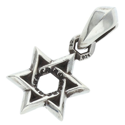 Chrome Hearts Star of David Charm 925 Silver Size ONE SIZE