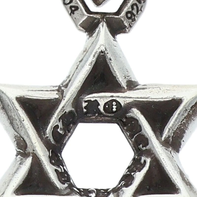 Chrome Hearts Star of David Charm 925 Silver Size ONE SIZE