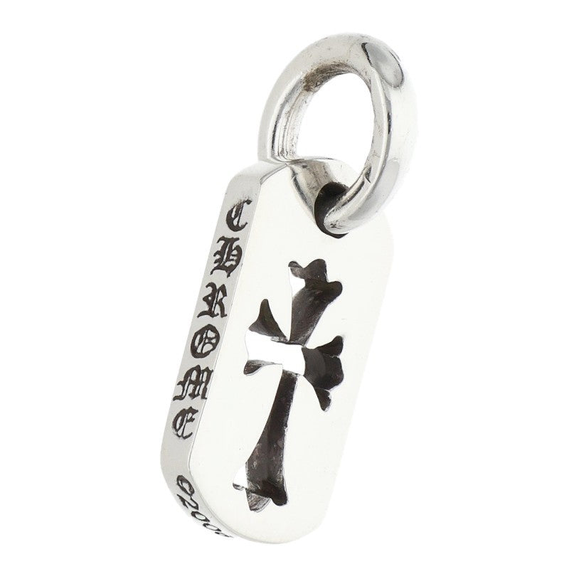 Chrome Hearts Tiny Cutout Cross Dog Tag 925