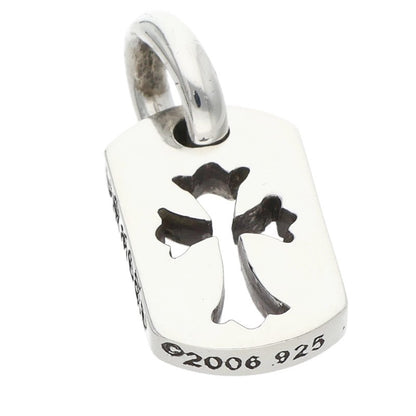Chrome Hearts Tiny Cutout Cross Dog Tag 925 Size ONE SIZE