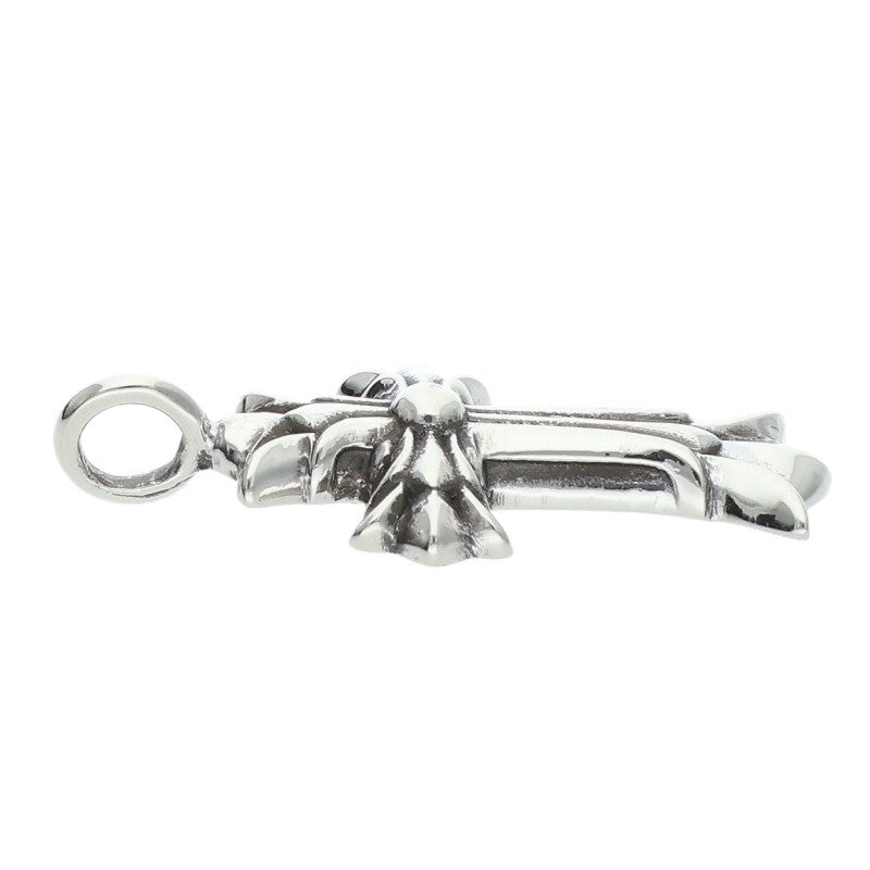 Chrome Hearts Double CH Cross Charm 925 Silver Size ONE SIZE