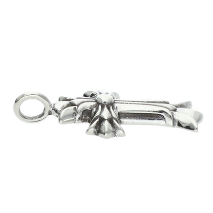 Chrome Hearts Double CH Cross Charm 925 Silver Size ONE SIZE