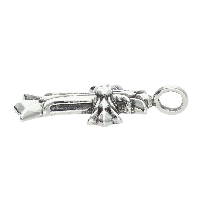 Chrome Hearts Double CH Cross Charm 925 Silver Size ONE SIZE