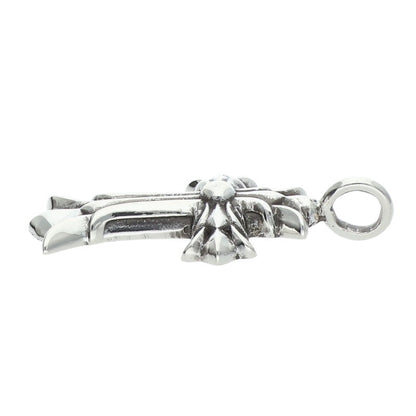Chrome Hearts Double CH Cross Charm 925 Silver Size ONE SIZE